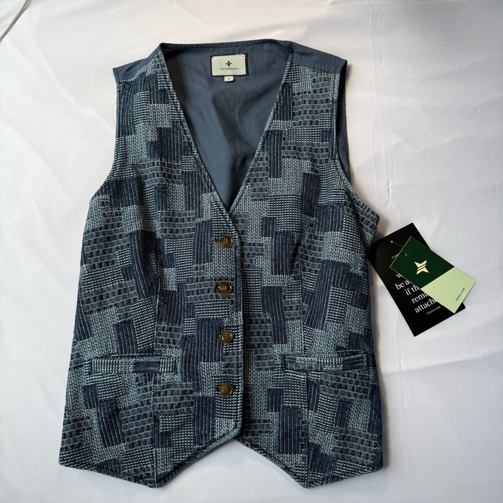 Tuckernuck Denim Patch Work Vest - boho festival hippie cowgirl